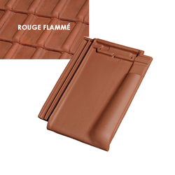 TUILE COTE FLEURIE PV ROUGE FLAMMEE (19/m²) 540/pal Pureau : 251-276mm